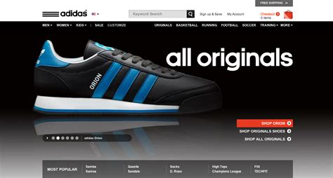 adidas official web.